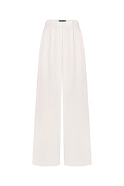SOLISSE Ivory Palazzo Trousers