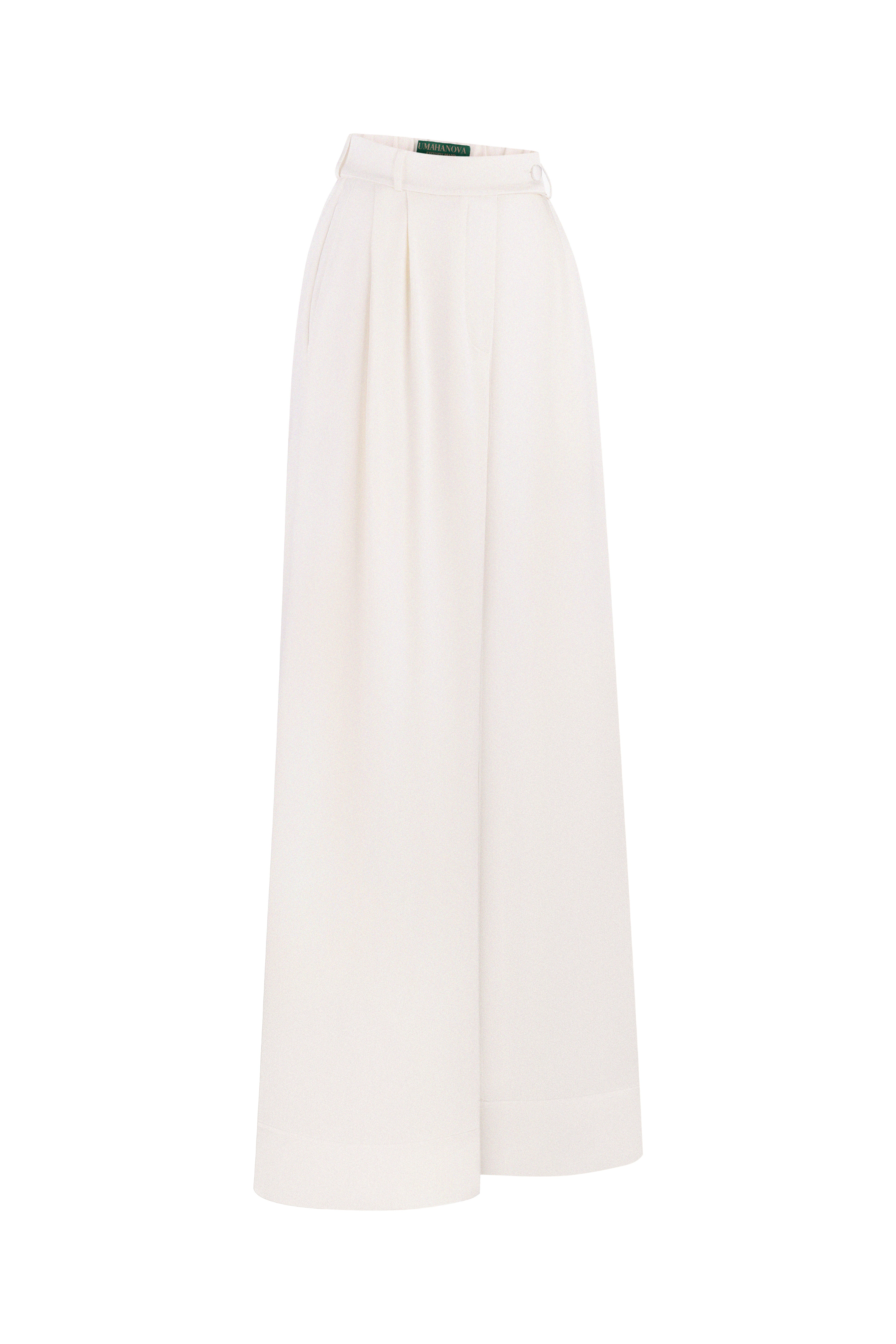 SOLISSE Ivory Palazzo Trousers