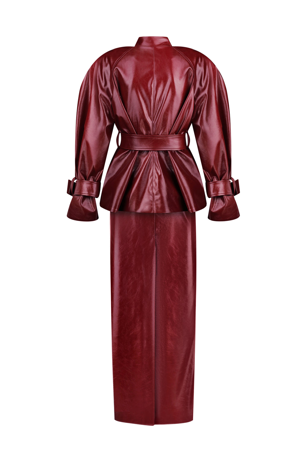 Allure Burgundy Maxi Skirt