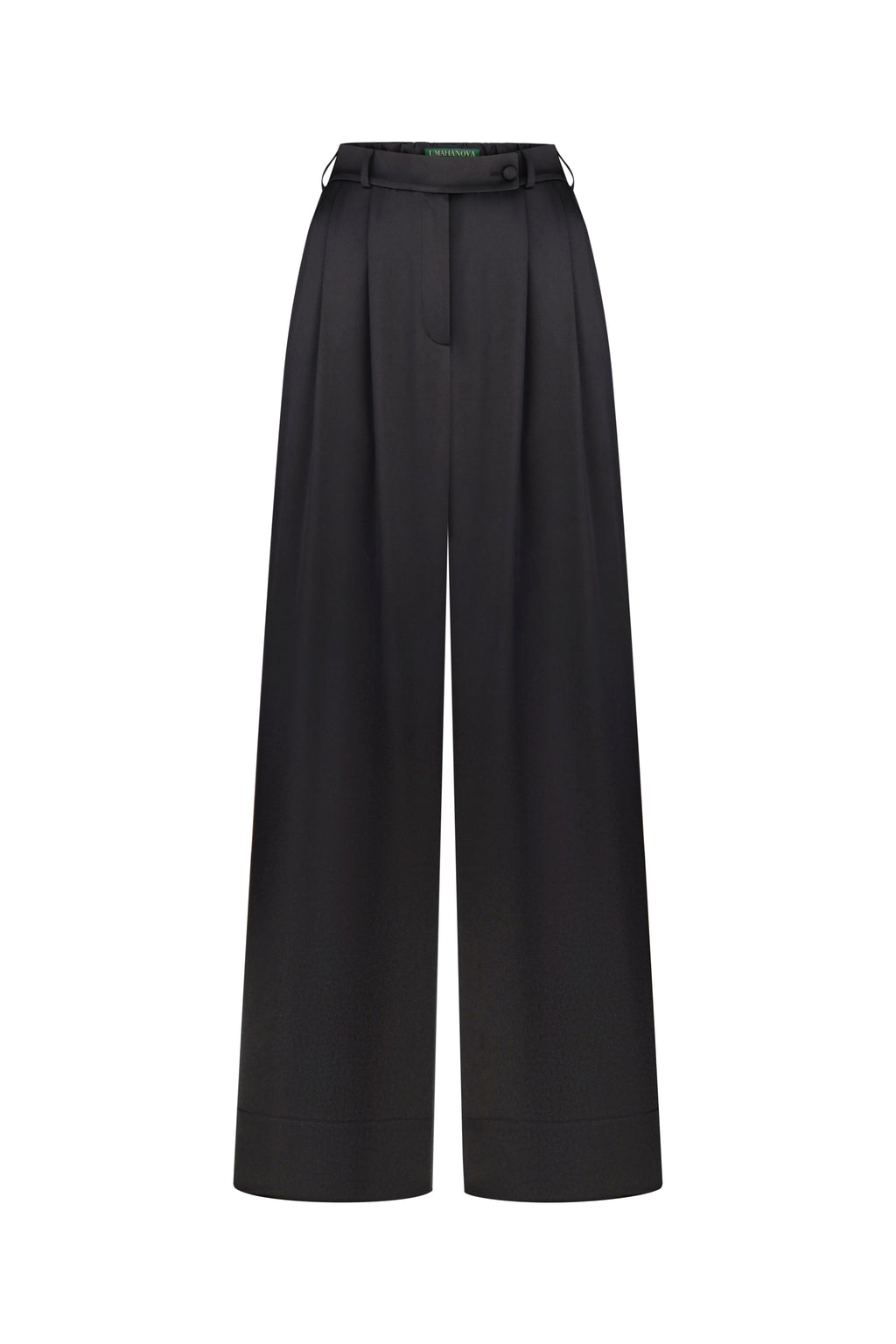 SOLISSE Black Palazzo Trousers
