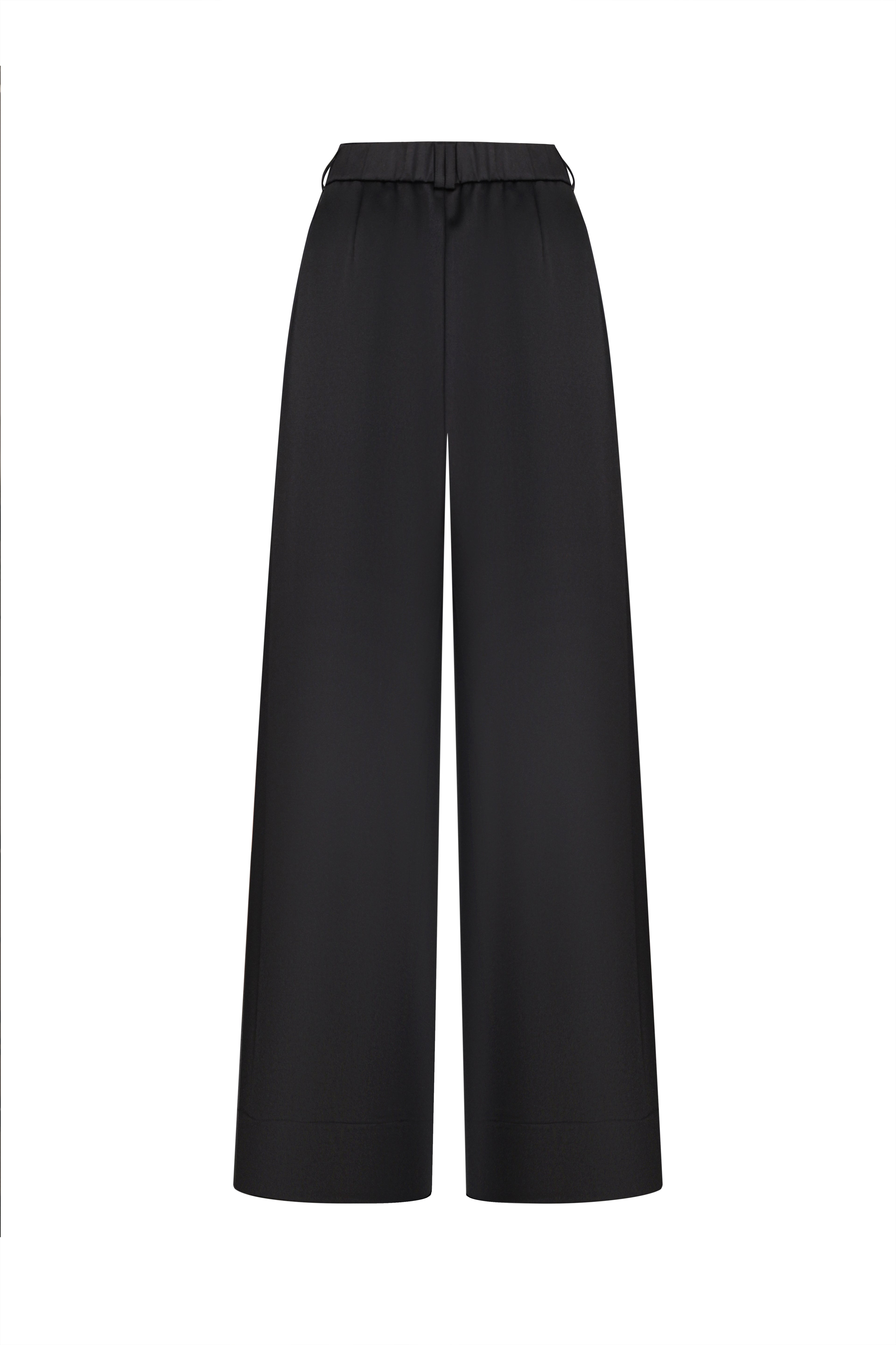 SOLISSE Black Palazzo Trousers