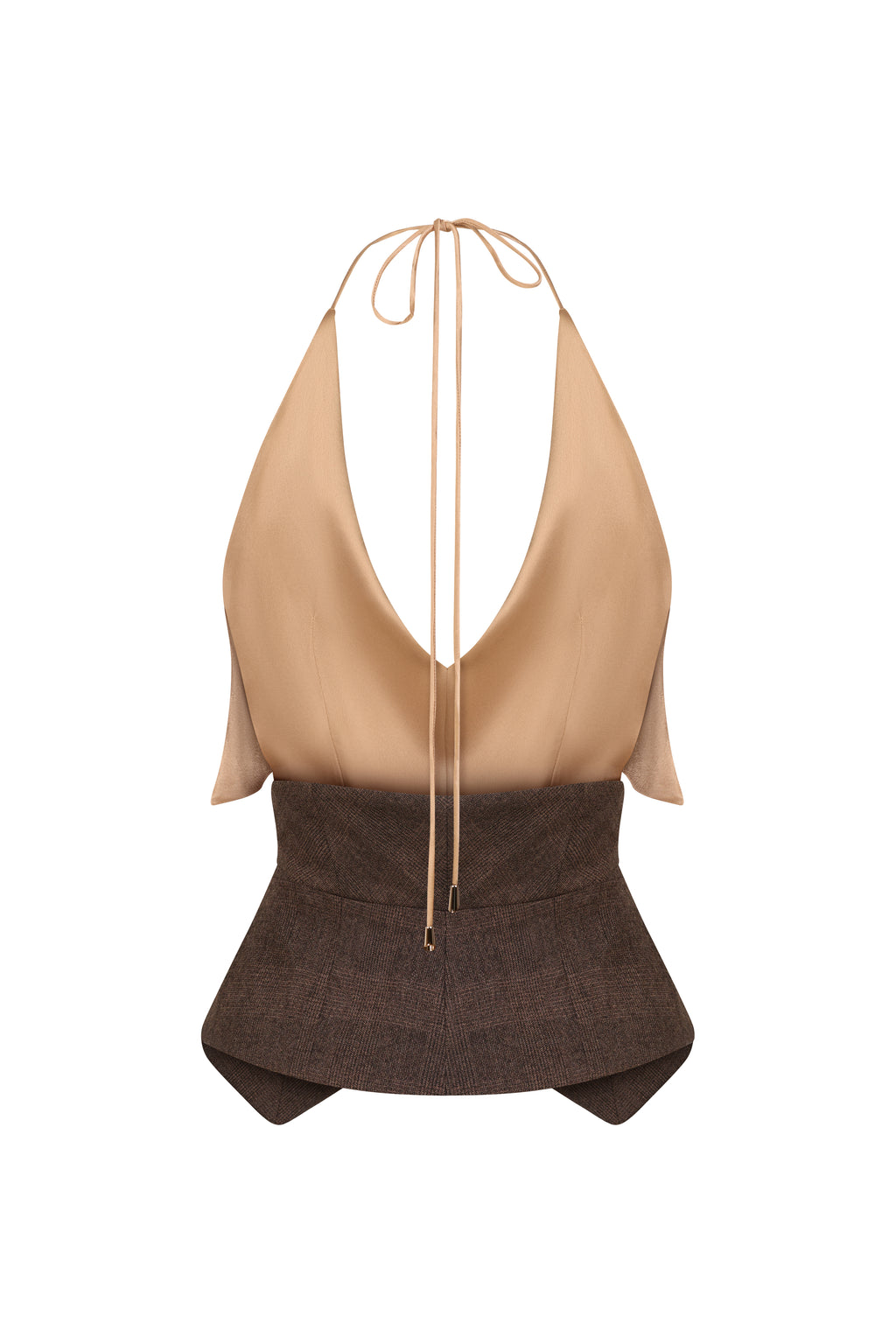 Form Silk Check in Chocolate
