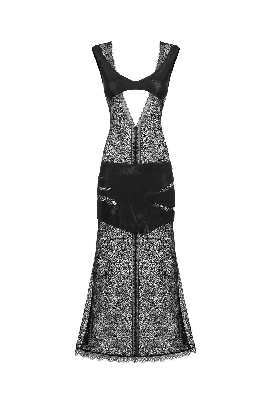 Nox Leather and Lace Dress