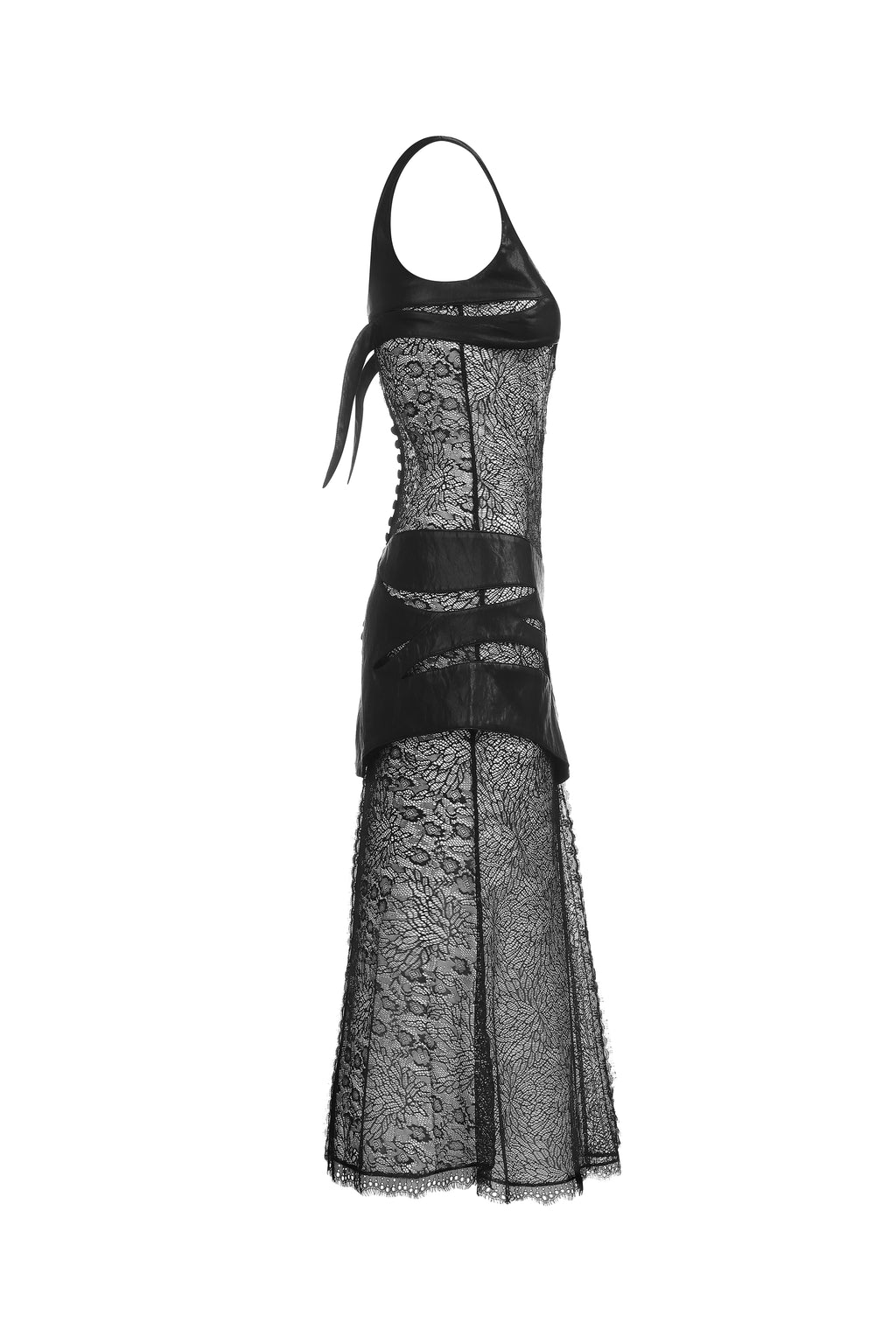 Nox Leather and Lace Dress