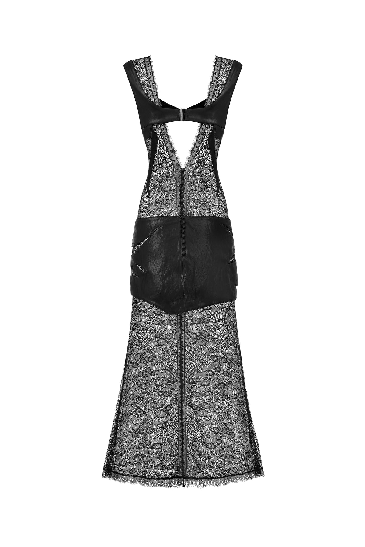 Nox Leather and Lace Dress