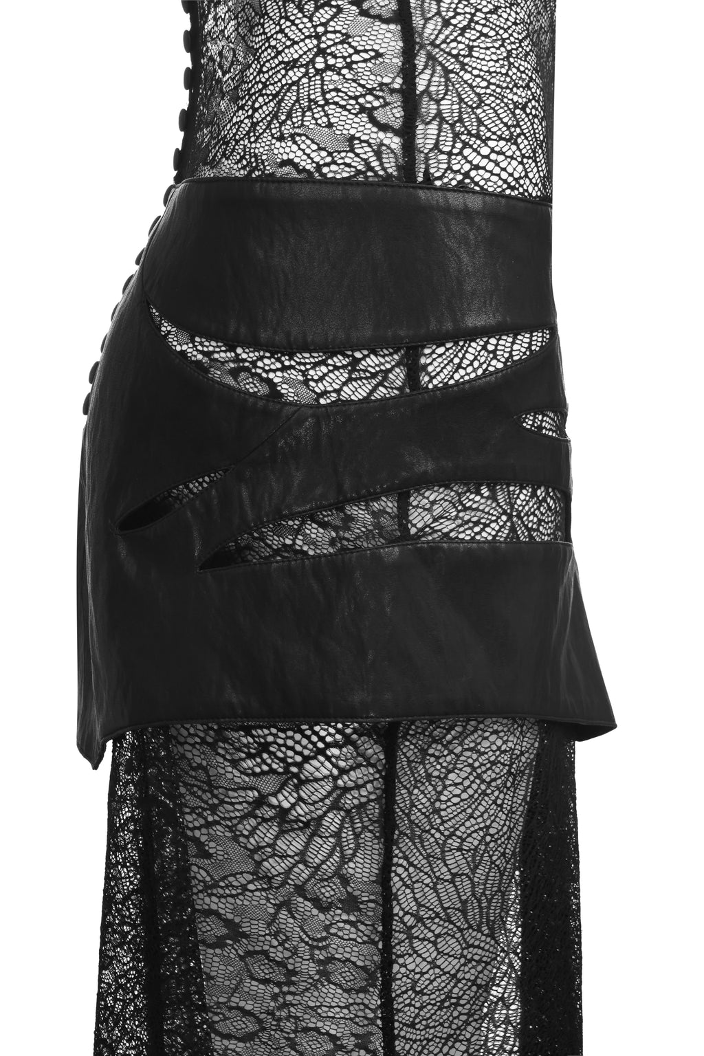 Nox Leather and Lace Dress