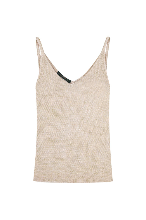 Beige Knitted Top Nerea