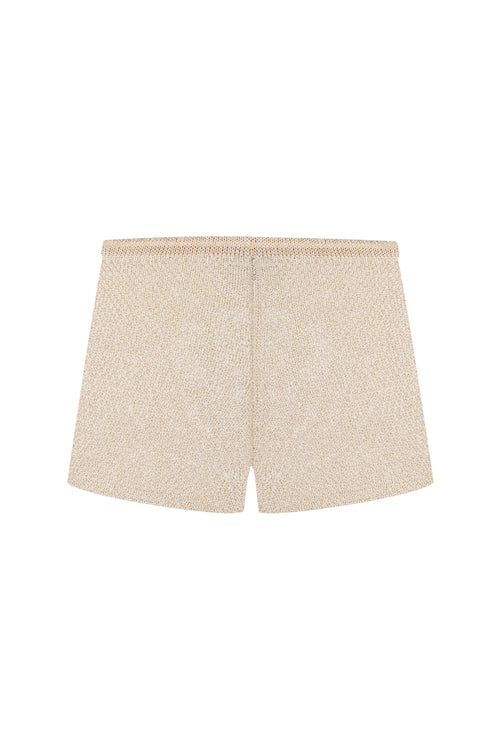 Beige Knitted Shorts Nerea