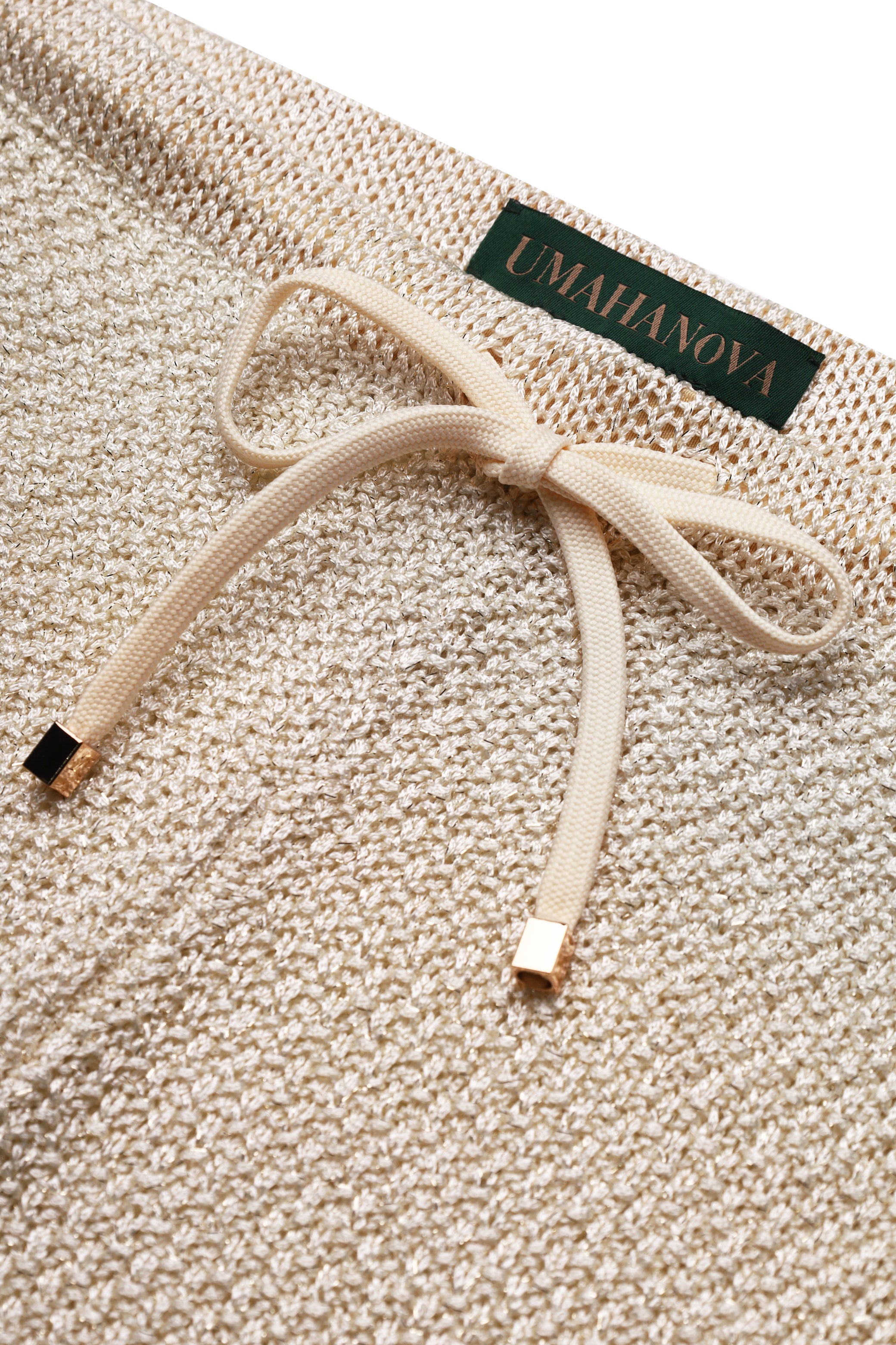 Beige Knitted Shorts Nerea
