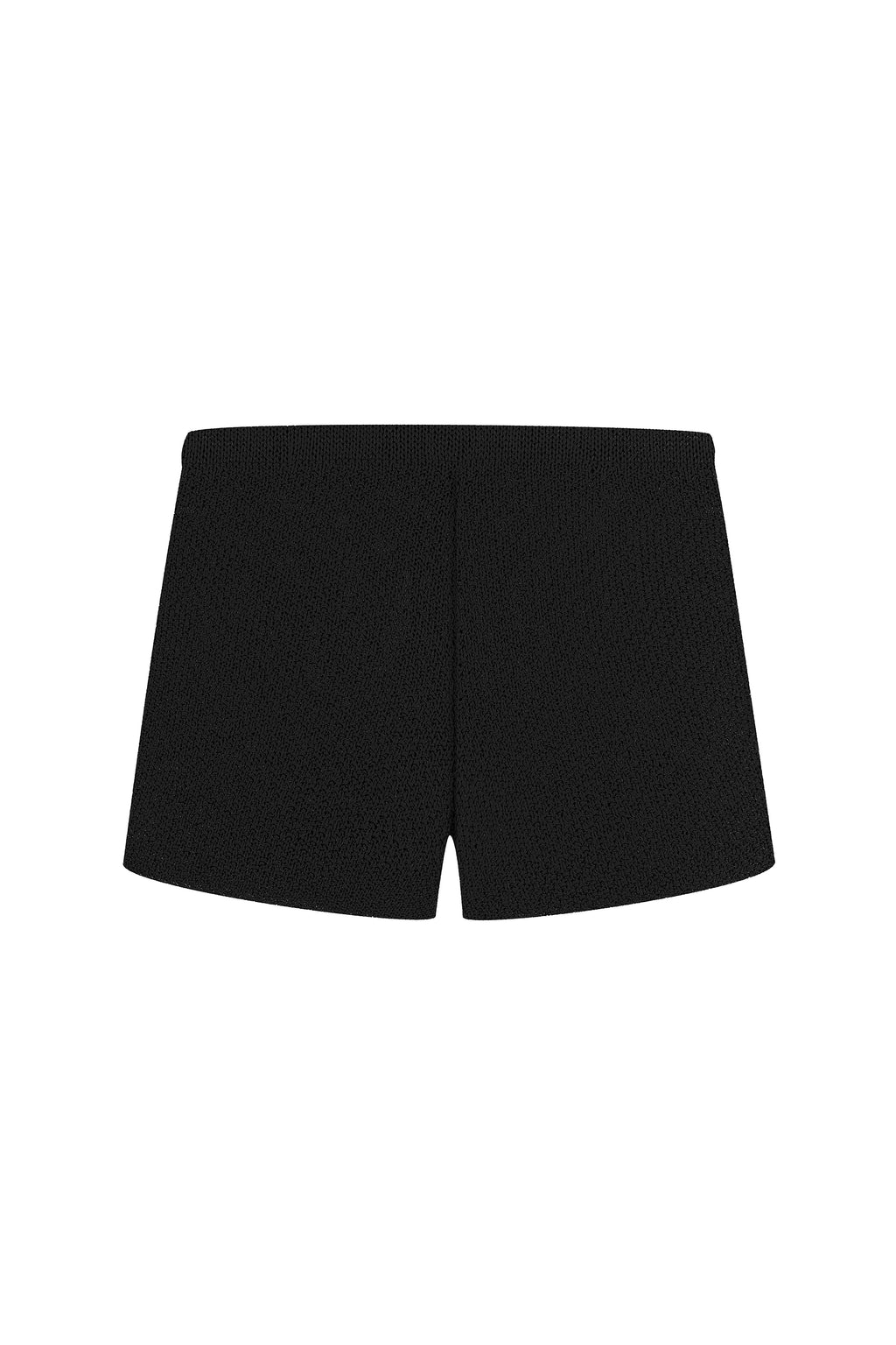 Black Knitted Shorts Nerea