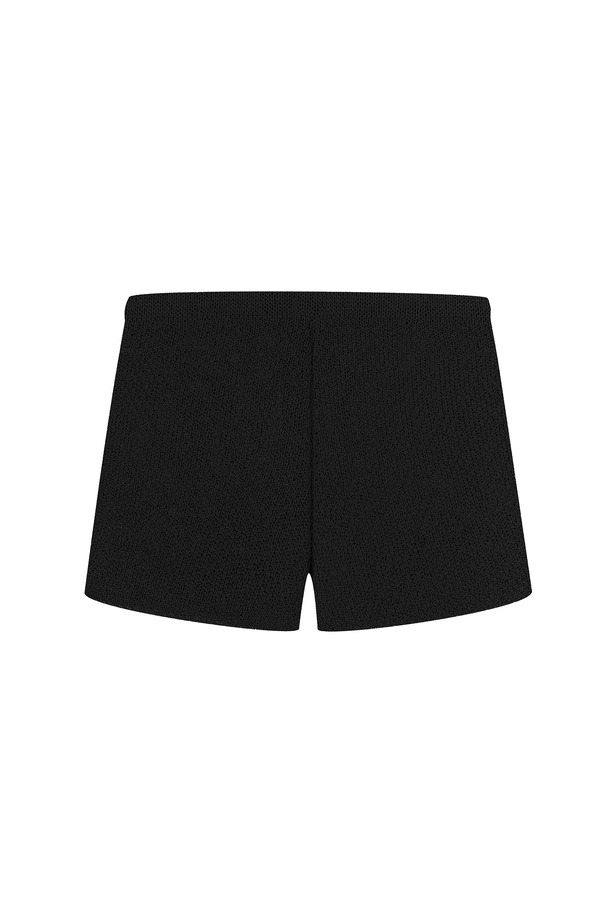 Black Knitted Shorts Nerea