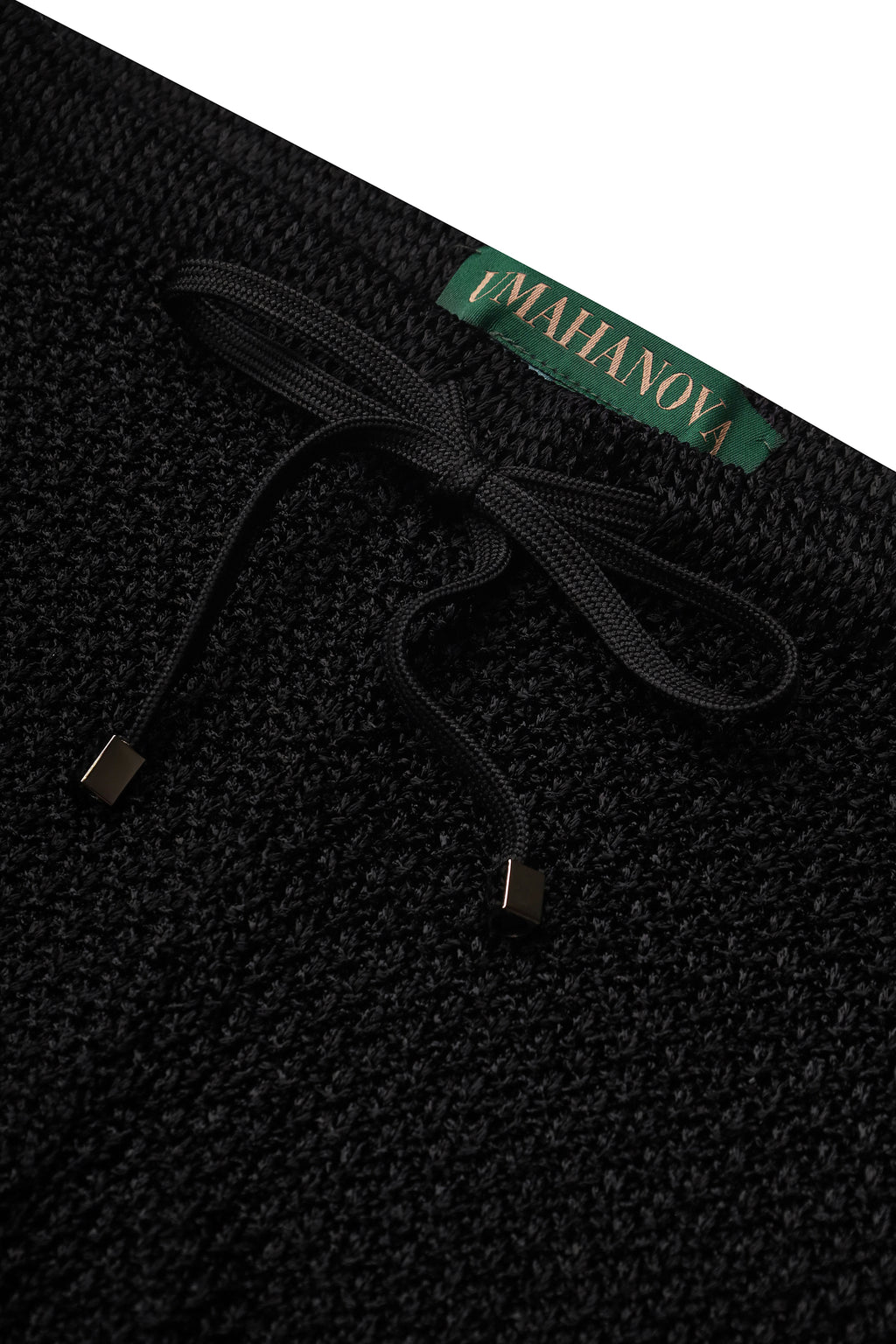 Black Knitted Shorts Nerea