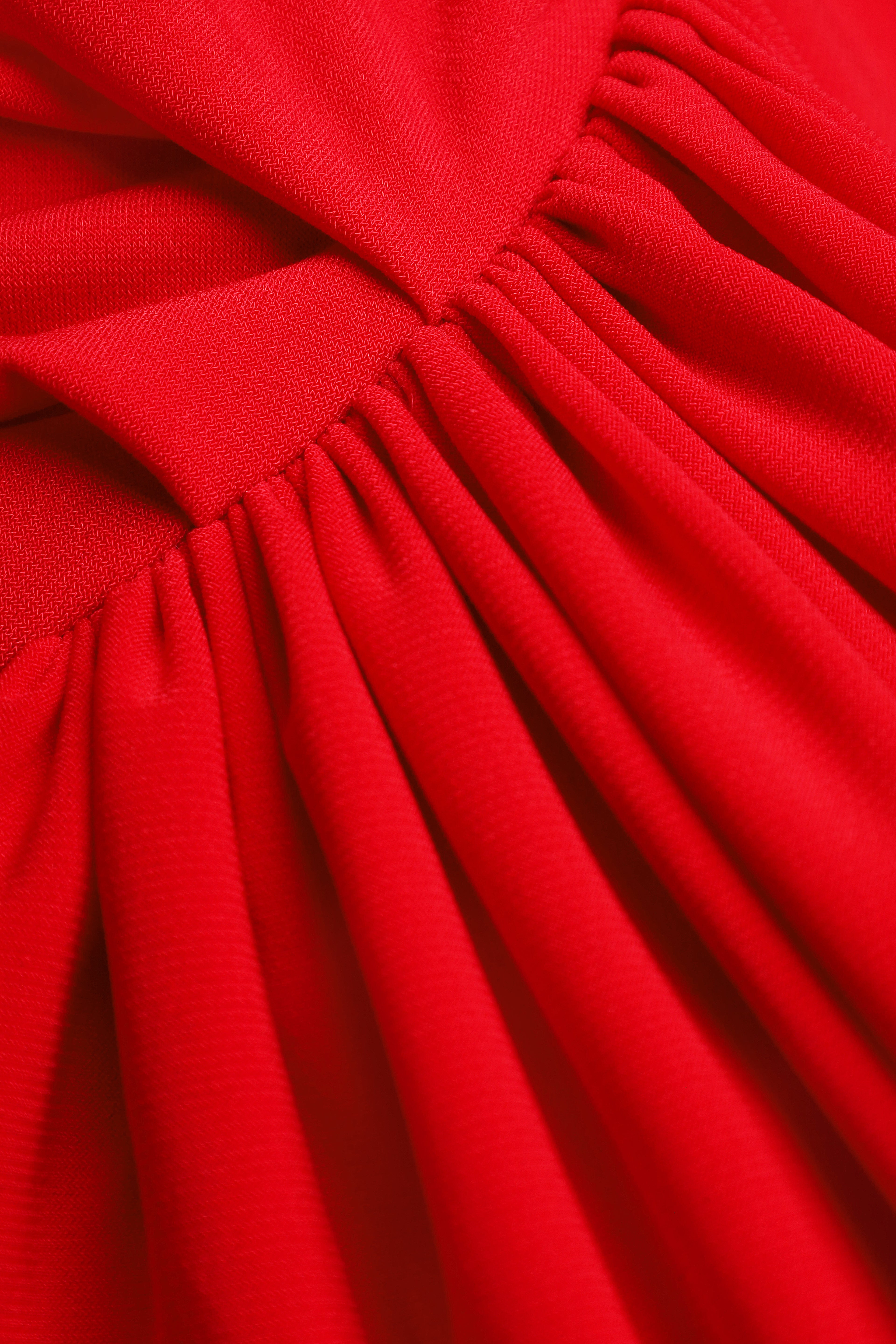 Draped jersey dress “Fluid”