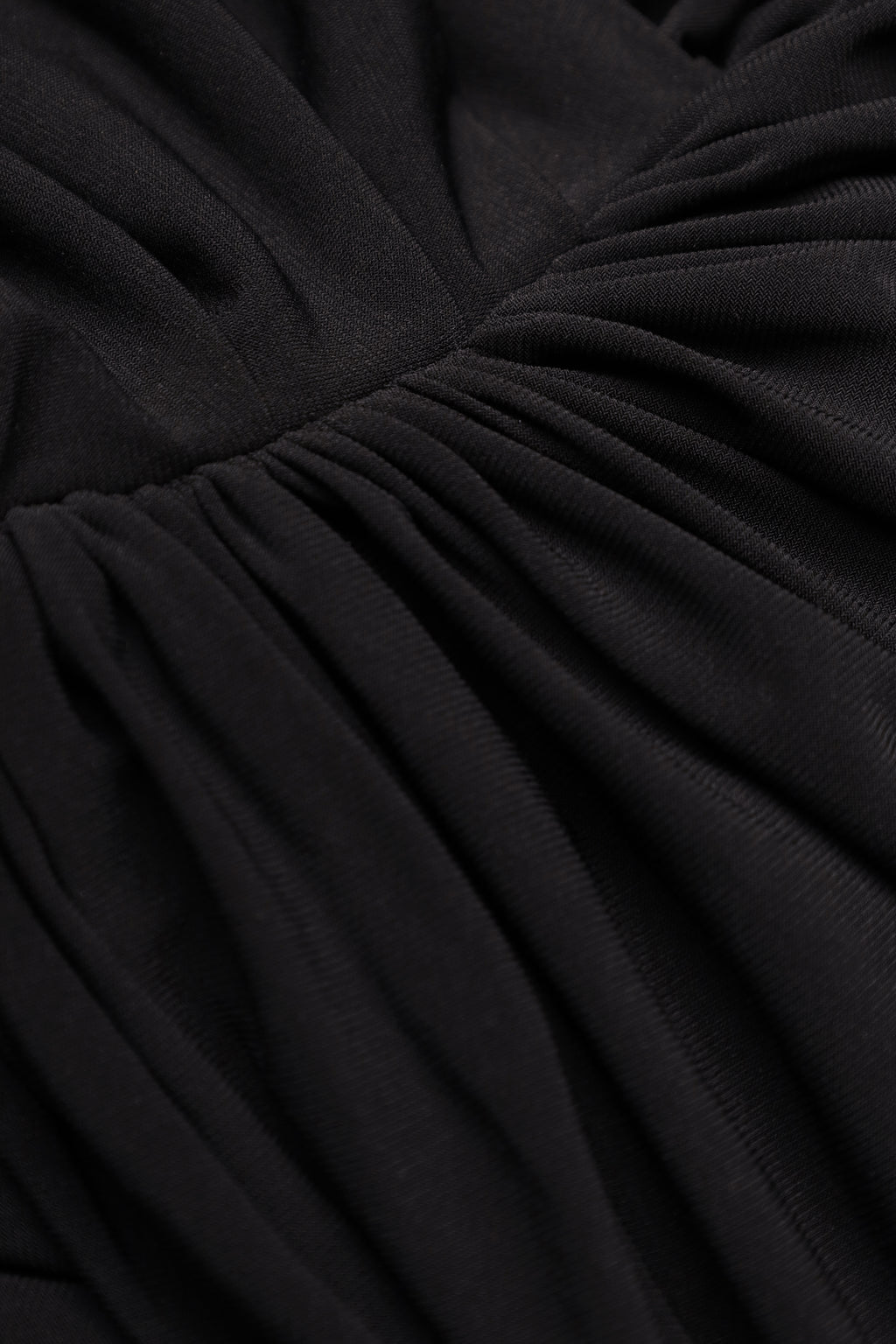 Draped jersey dress “Fluid”