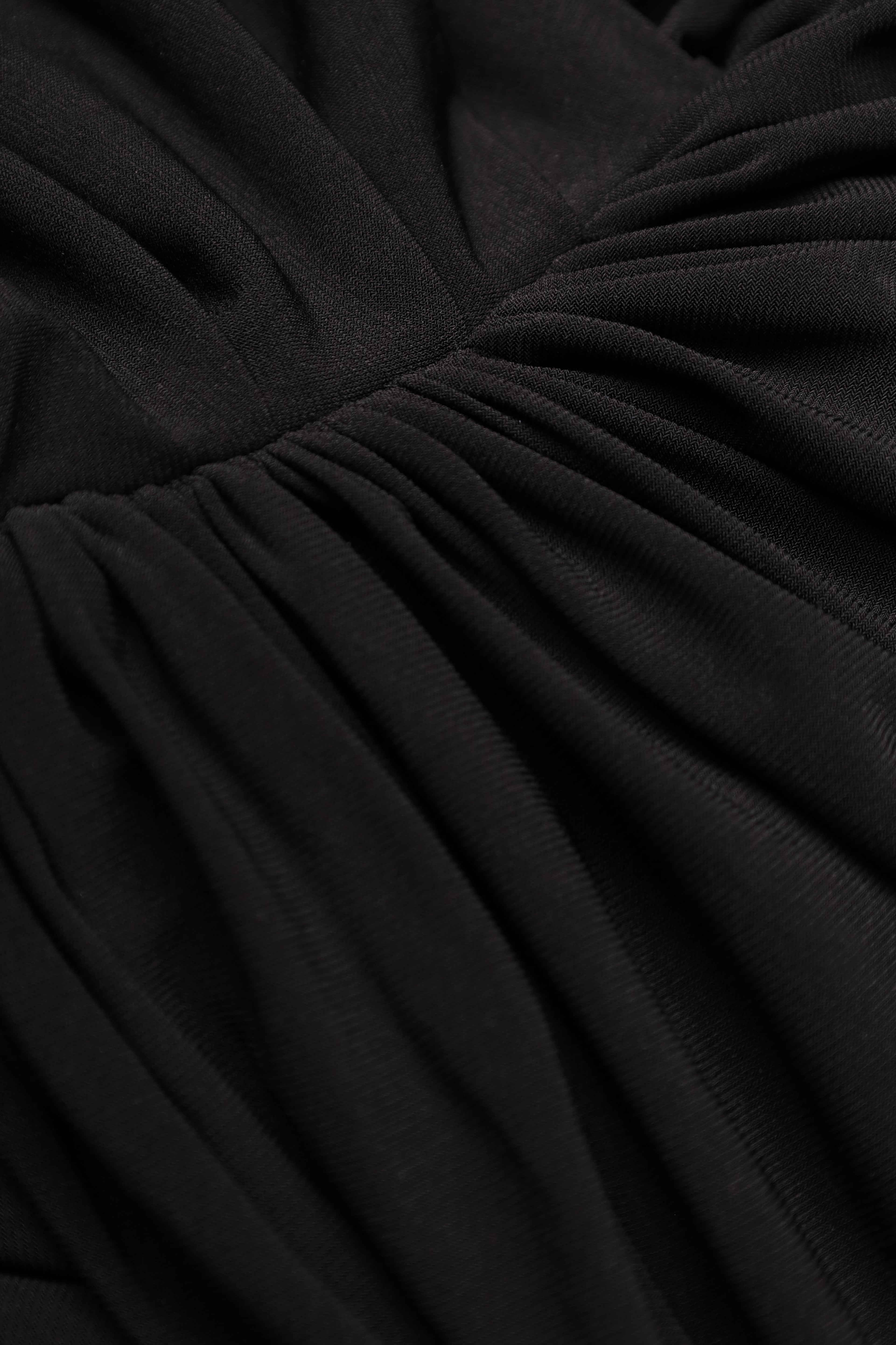 Draped jersey dress “Fluid”