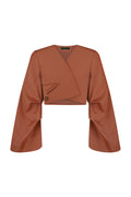 Flux Cropped Blazer Mocha Mousse