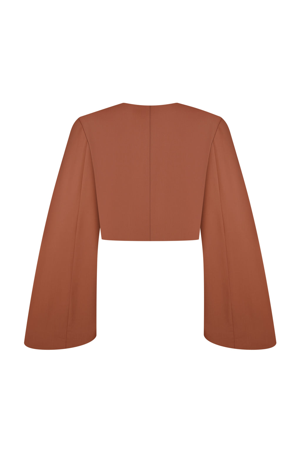 Flux Cropped Blazer Mocha Mousse