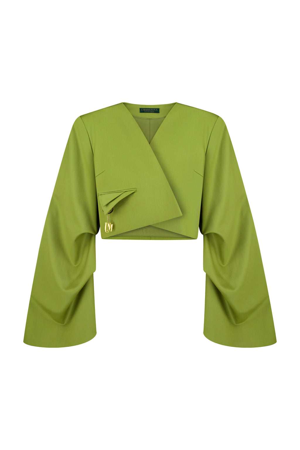 Flux Cropped Blazer Сhartreuse