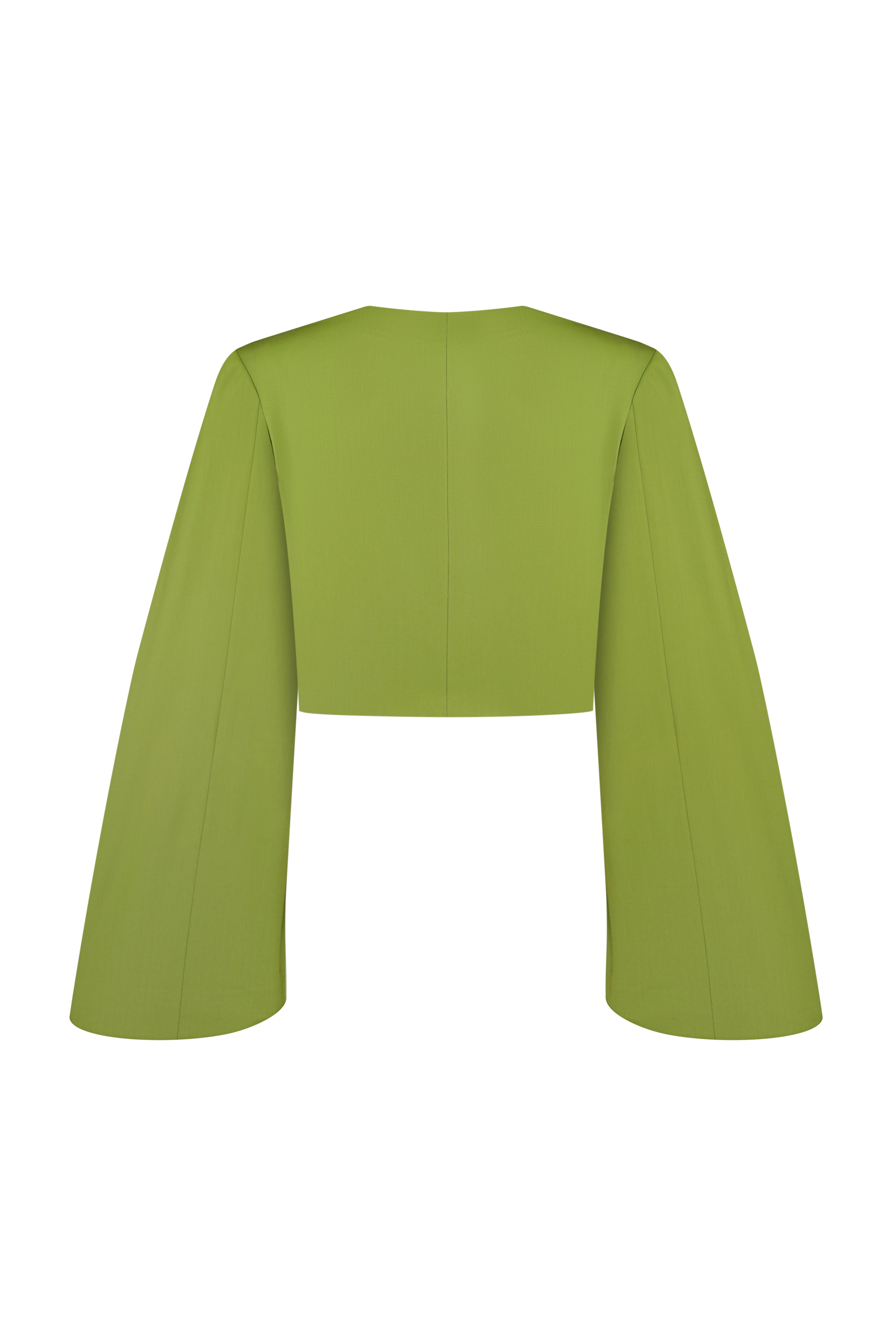 Flux Cropped Blazer Сhartreuse