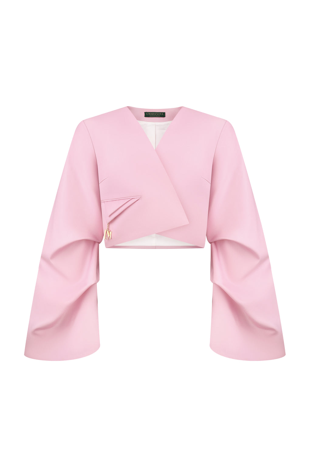 Flux Cropped Blazer Rouge