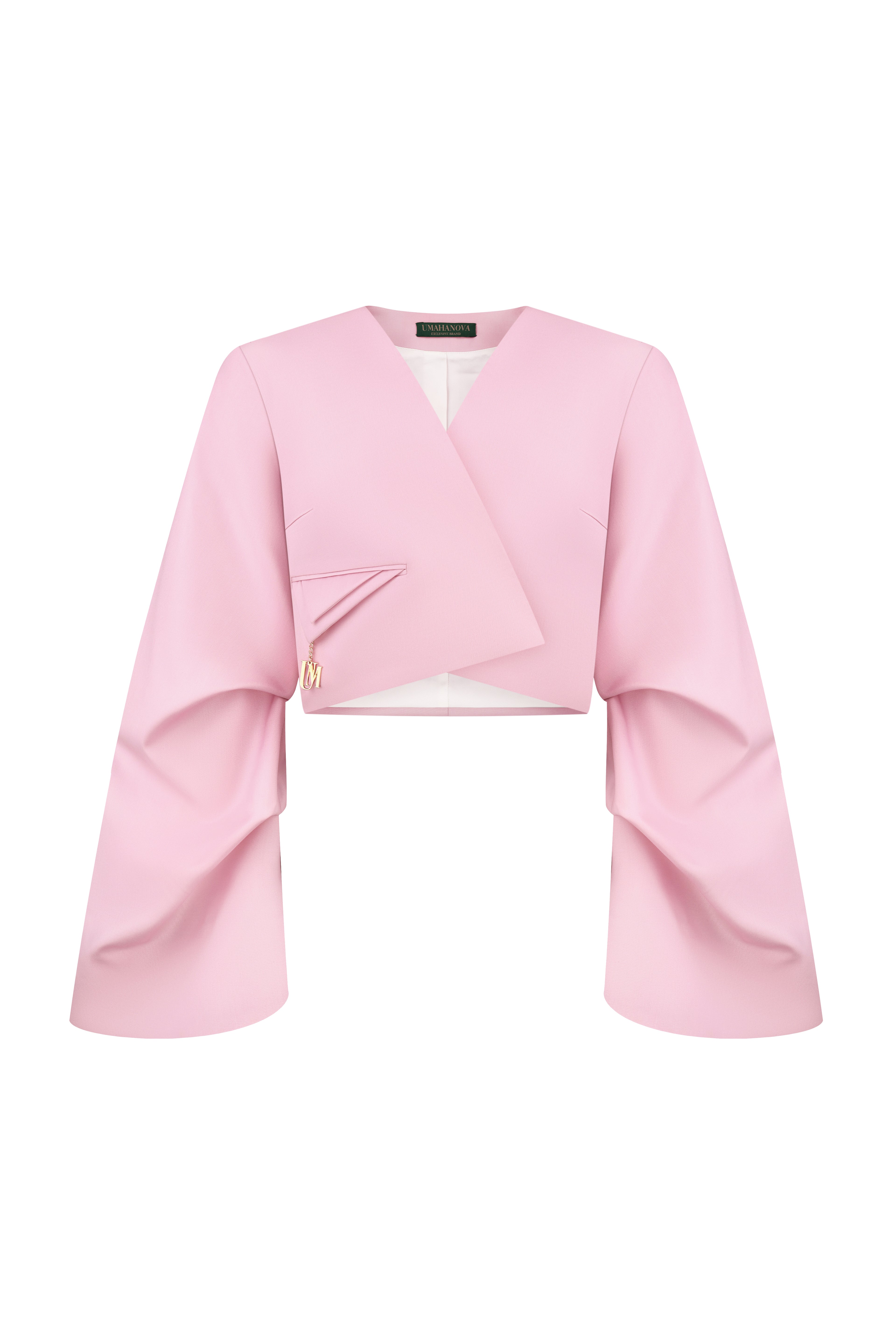 Flux Cropped Blazer Rouge