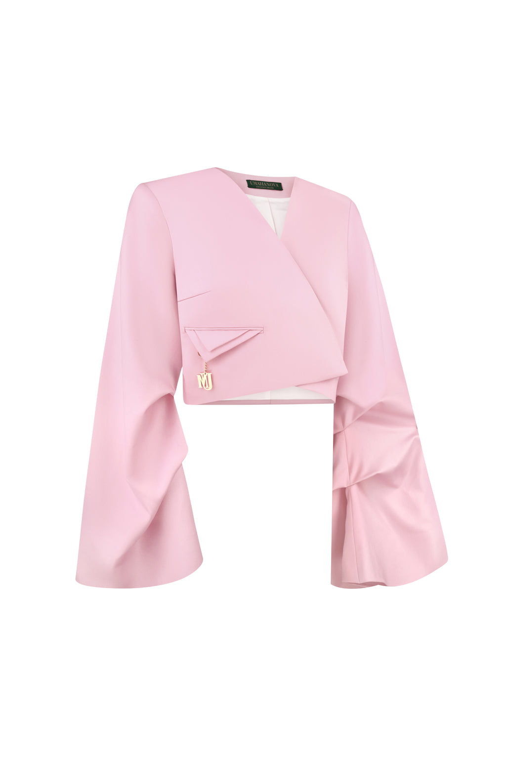 Flux Cropped Blazer Rouge