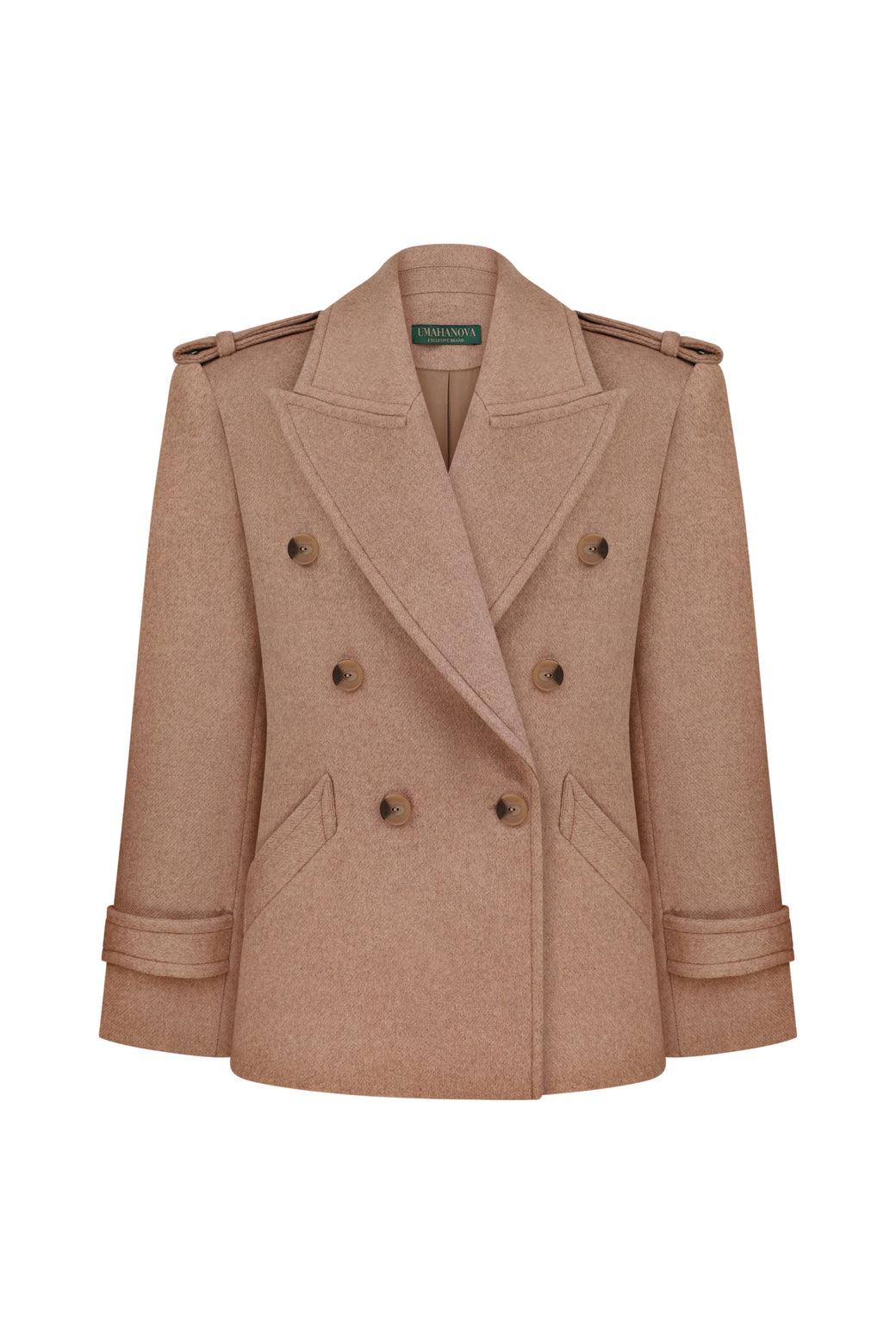 Cropped Double-Breasted Coat