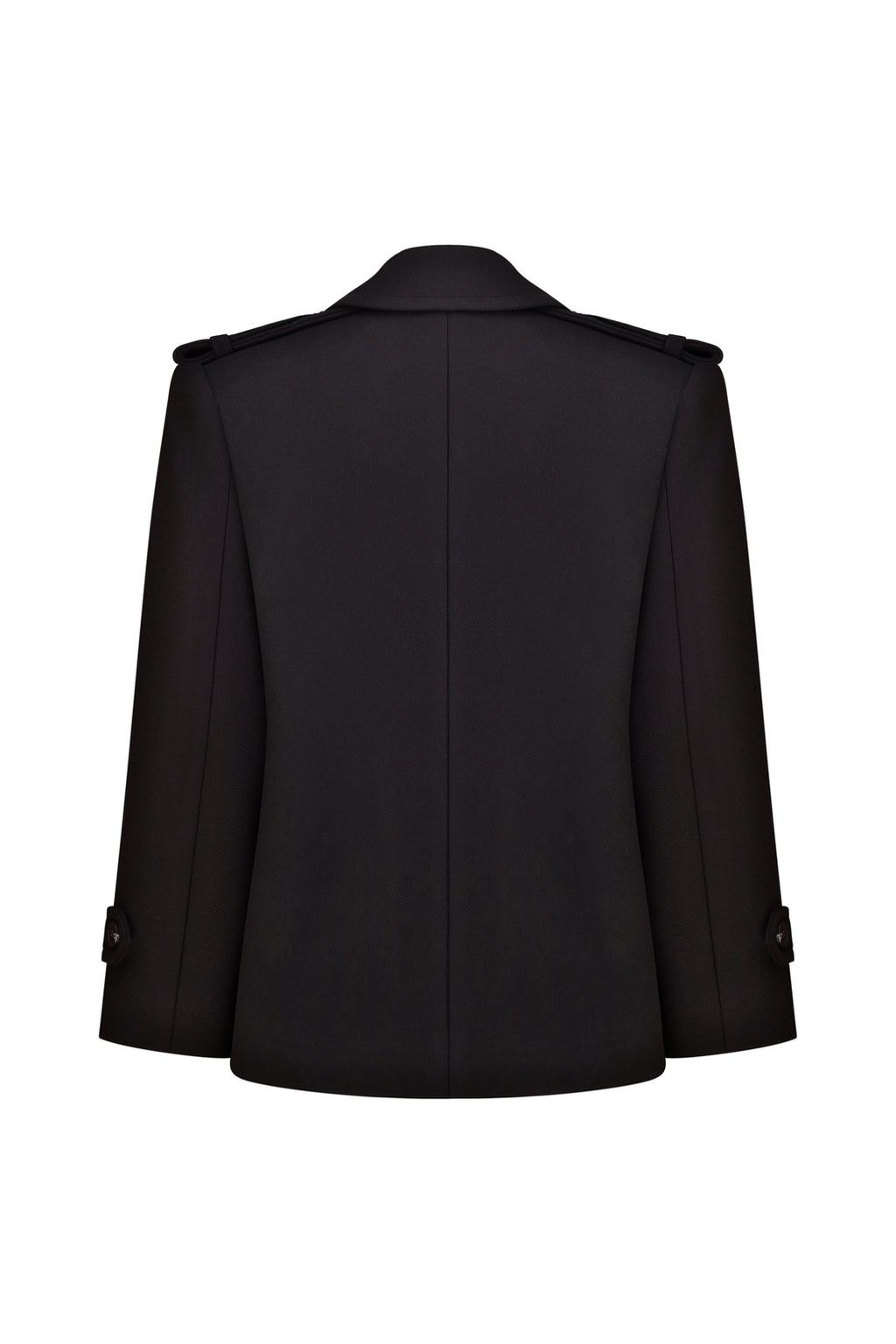 Вкорочене двобортне пальто