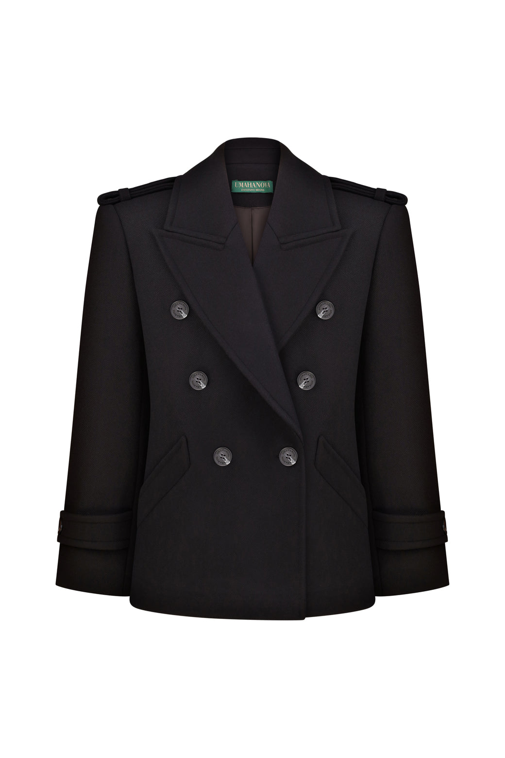 Cropped Double-Breasted Coat