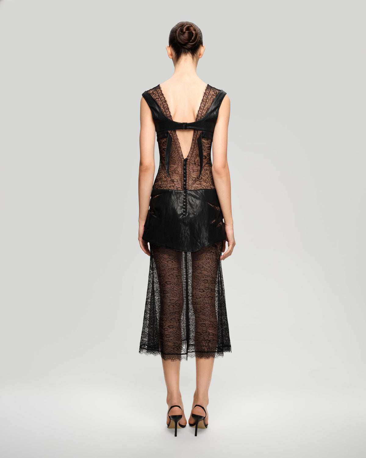 Nox Leather and Lace Dress