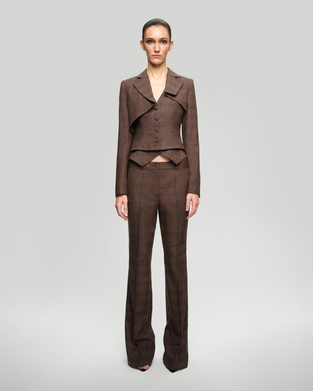 Form Trousers in Chocolate