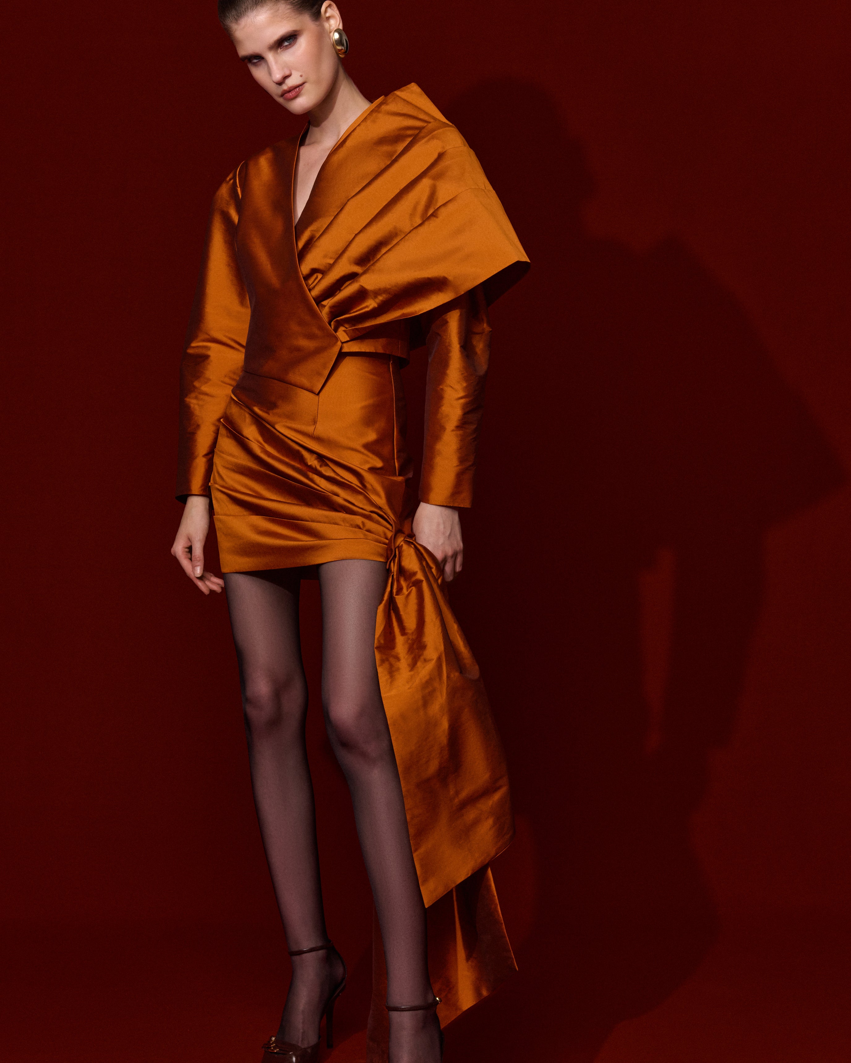 Taffeta mini skirt “Flair”