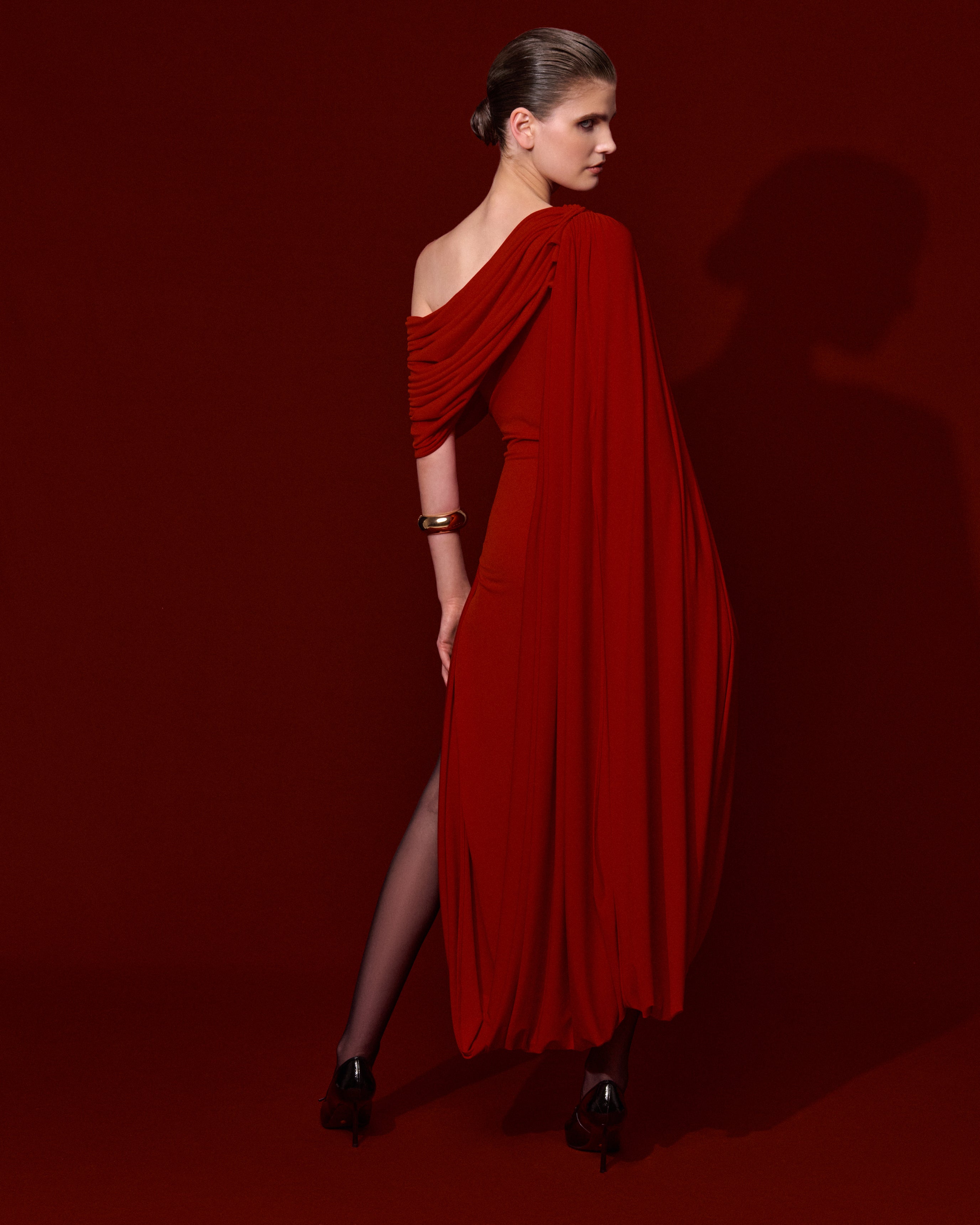 Сукня з джерсі із драпіруванням "Fluid"