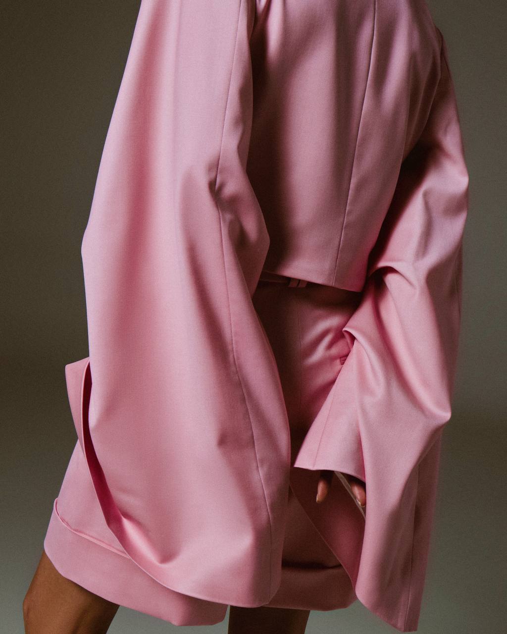 Flux Cropped Blazer Rouge
